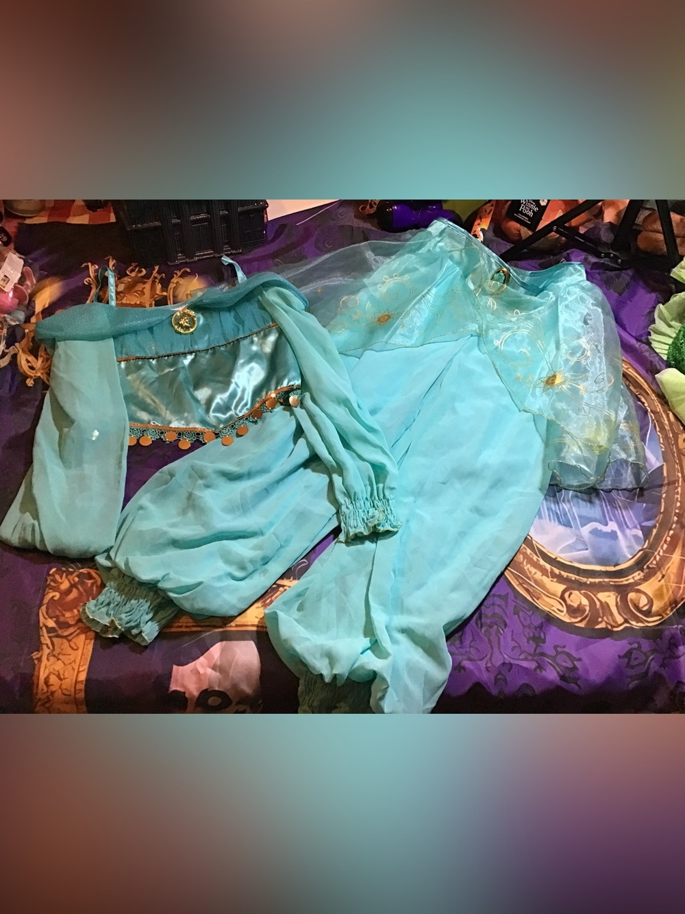 Disney store princess jasmine child costume size 9/10-Preowned